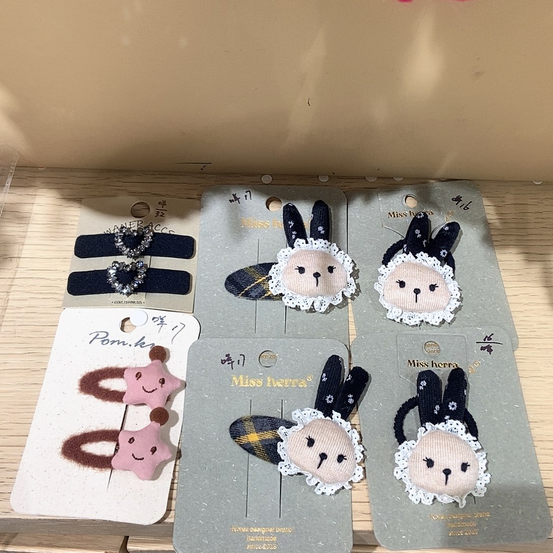 布艺铁合金发夹头绳