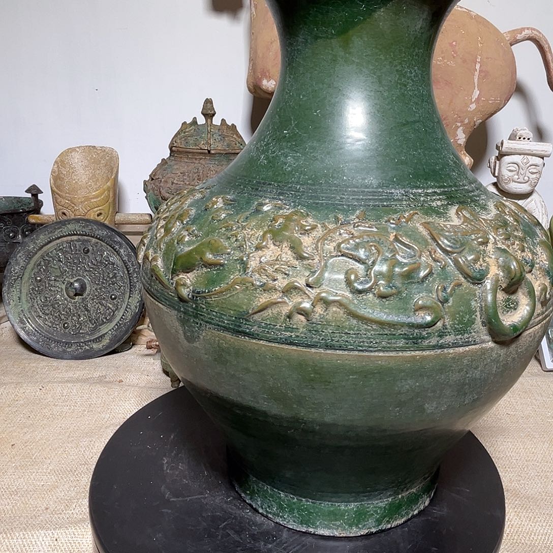 靖***哥瓷片精品瓷器摆件