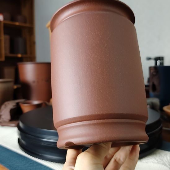 已***名宜兴紫砂花盆桌面透气兰花