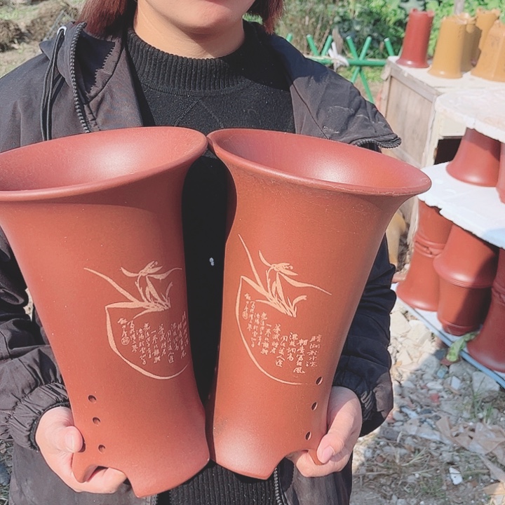 花盆紫砂宜兴紫砂精品花盆 