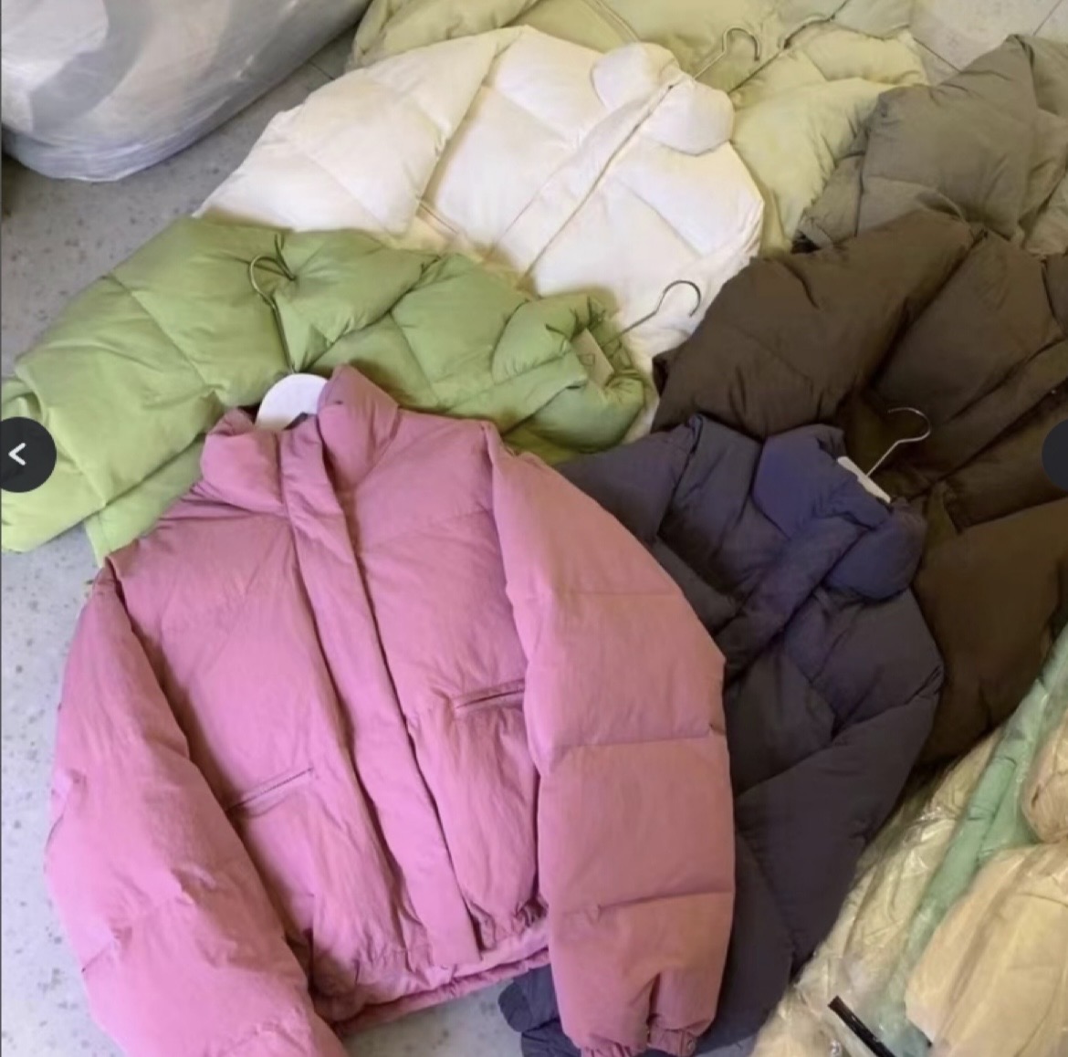 羽绒服小面包韩系ins口袋有拉链外套  C313K