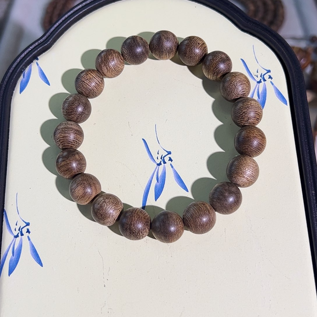 沉香手串天然文莱蛇皮老料1.1单圈 兰香雅韵