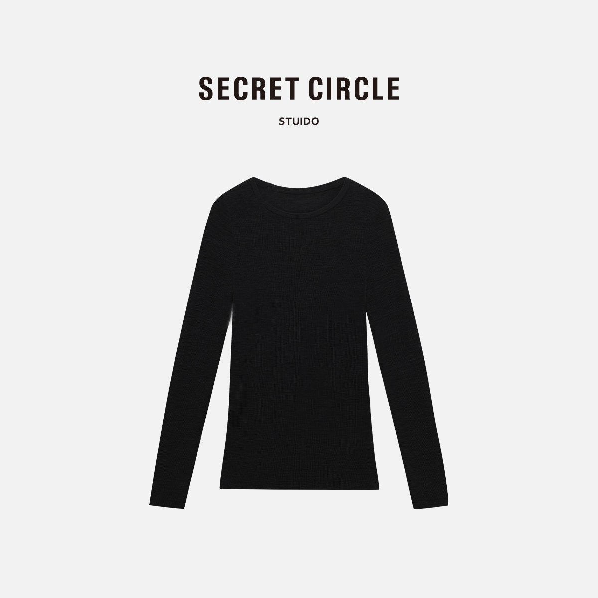 【楚铃专属】100绵羊毛圆领长袖针织衫百搭上衣C1269