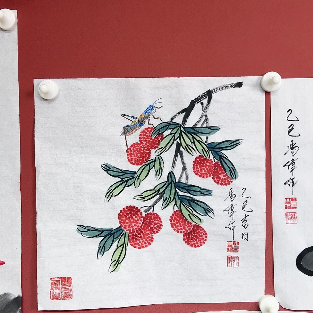 国画冯伟老师亲笔手绘作品慧