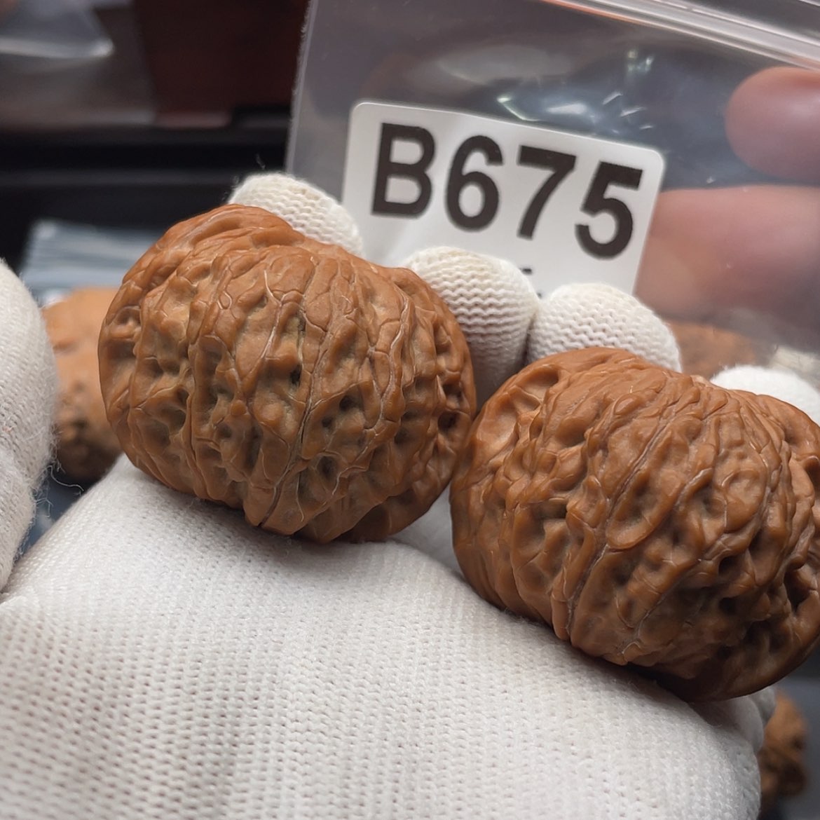 【闪购商品】文玩核桃吊坠我***头B675正磨42.5