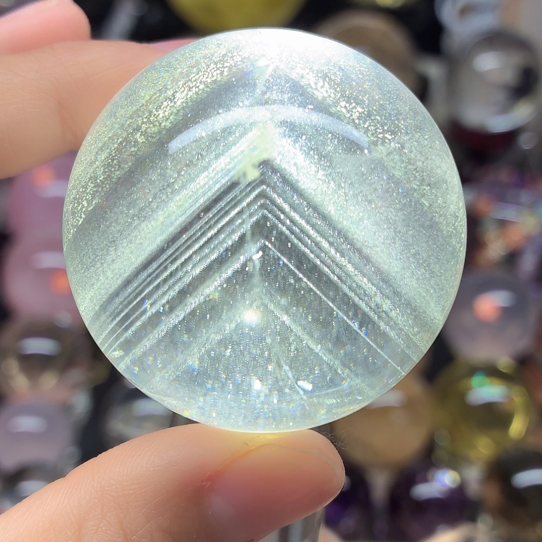 珠宝半成品未镶嵌水晶幽灵千层48