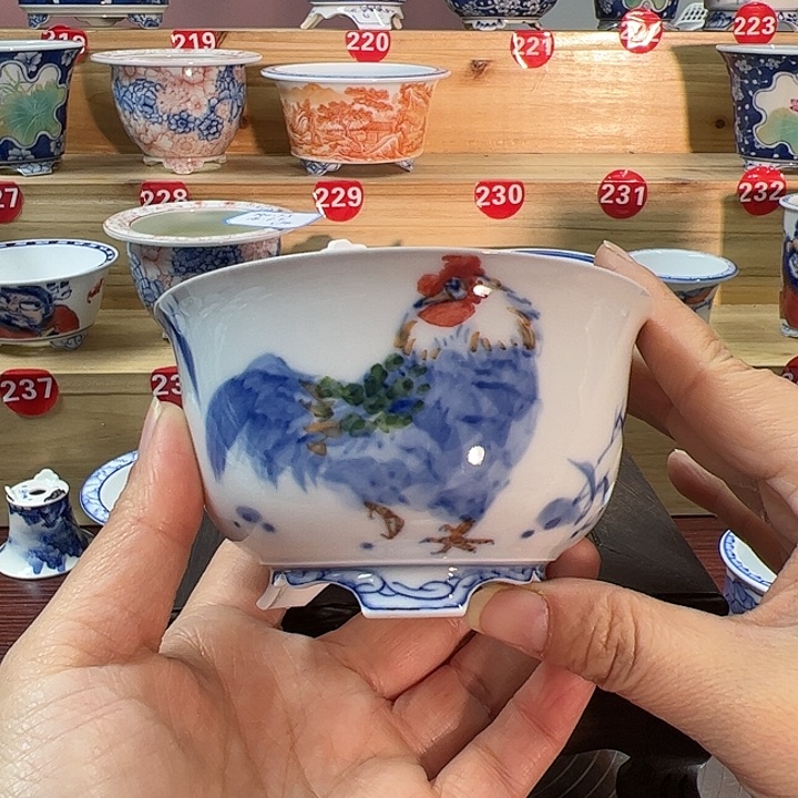 手绘陶瓷手工内口8.3高5.7