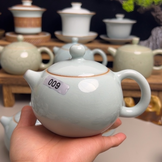 墨*纯手工微瑕西施壶