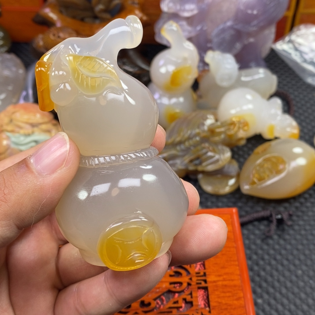 玛瑙/玉髓手把未镶嵌d****0