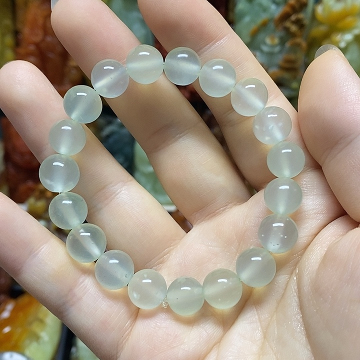 蛇纹石玉未镶嵌手链
