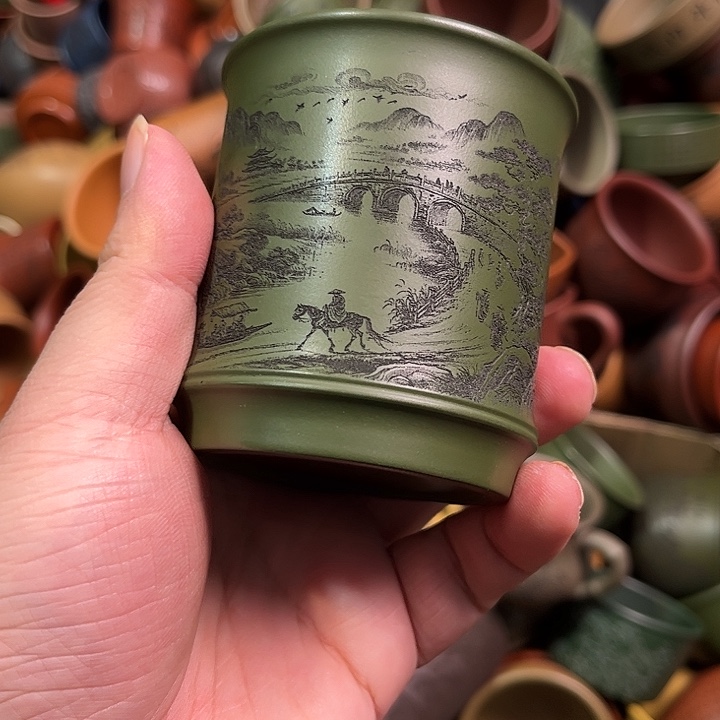 紫砂茶杯全手工紫砂主人杯