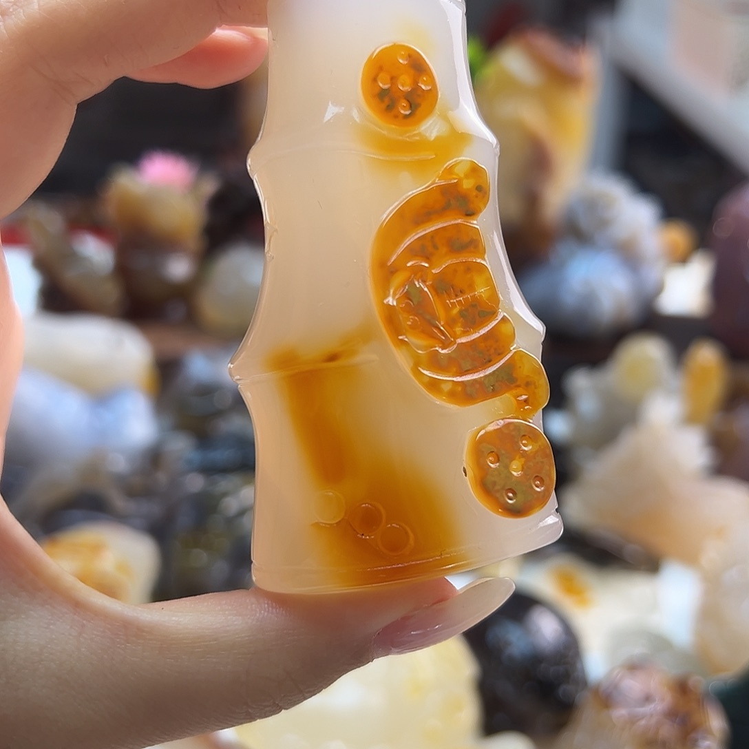 玛瑙/玉髓未镶嵌吊坠(不含链)