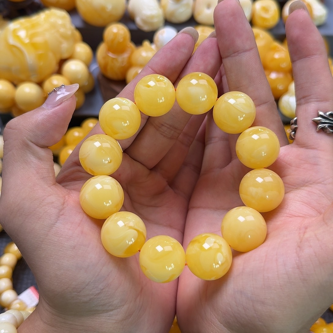 未镶嵌蜜蜡珠宝奇石同料20mm