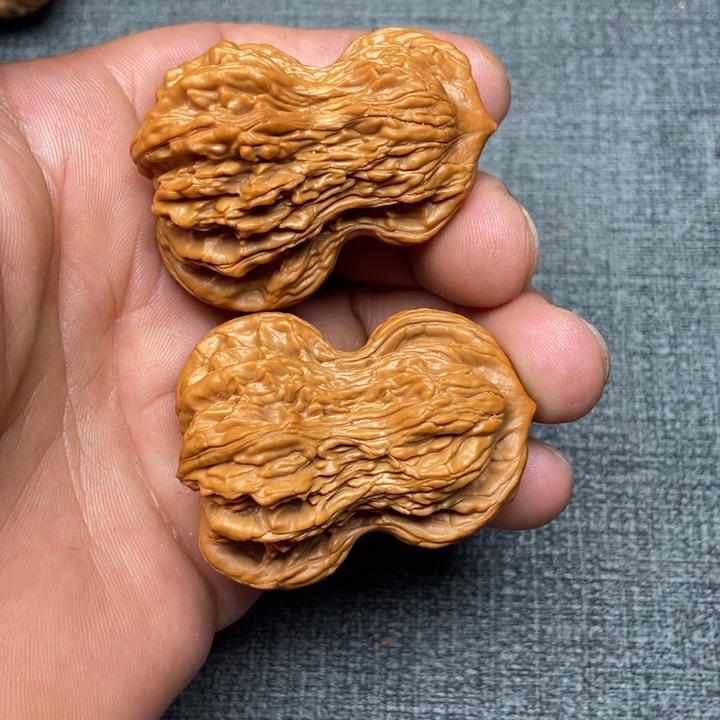 把件文玩核桃心****通葫芦心联通