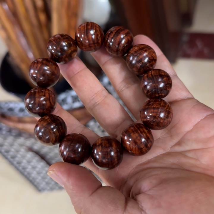 手串/手链黄花梨/降香黄檀2.0满水波纹9980