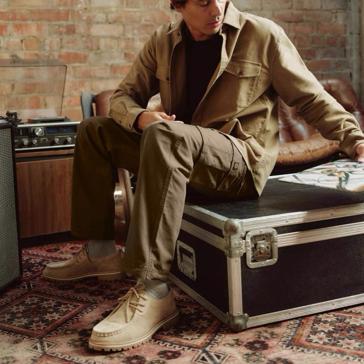 149美刀重磅外贸男士弹力水洗棉宽松直筒工装多袋长裤休闲裤2817