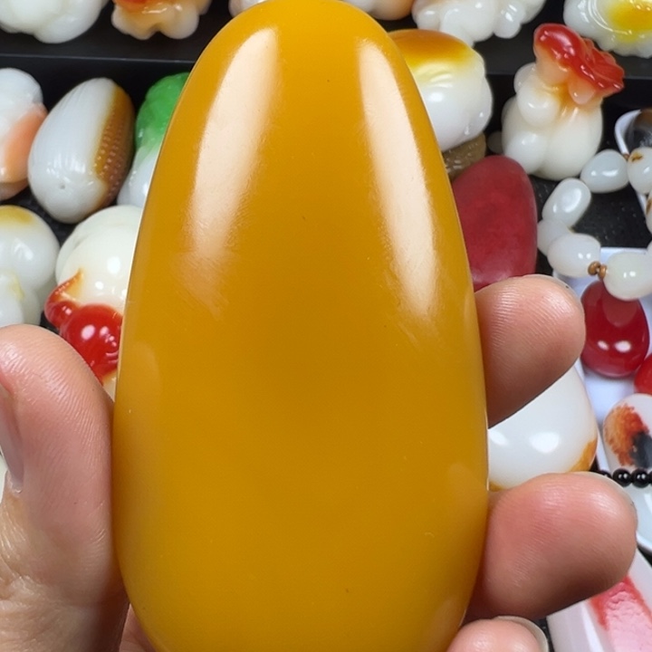 新疆戈壁五彩石金丝