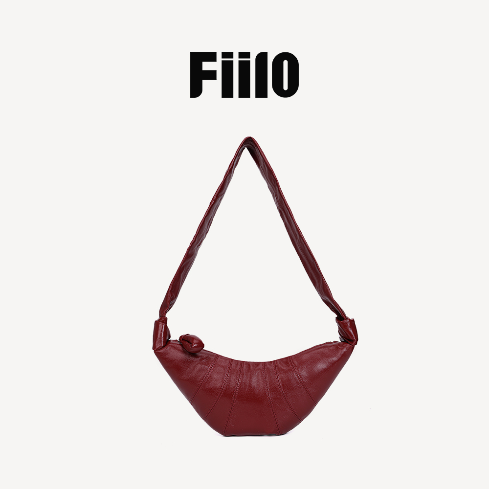 【Fiilo菲洛】S17小号对版涂层牛角包可颂包单肩斜挎包