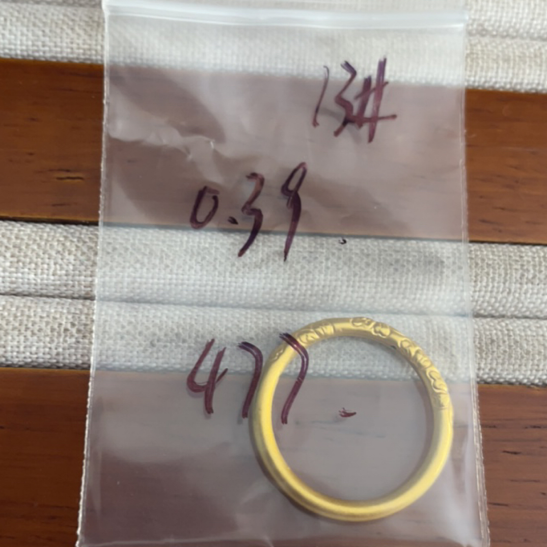 克重0.39 13号 樱花繁花戒指 足金999