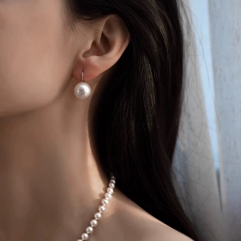 #年底清货 高跟鞋耳饰 12-13mm 极光正圆 简约甜美百搭