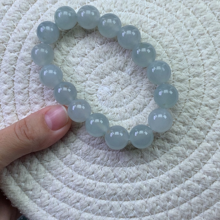 橙***七翡翠未镶嵌手串天然翡翠手串