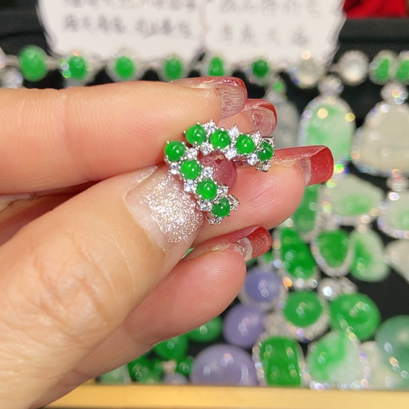 【闪购商品】未镶嵌翡翠耳饰天然翡翠