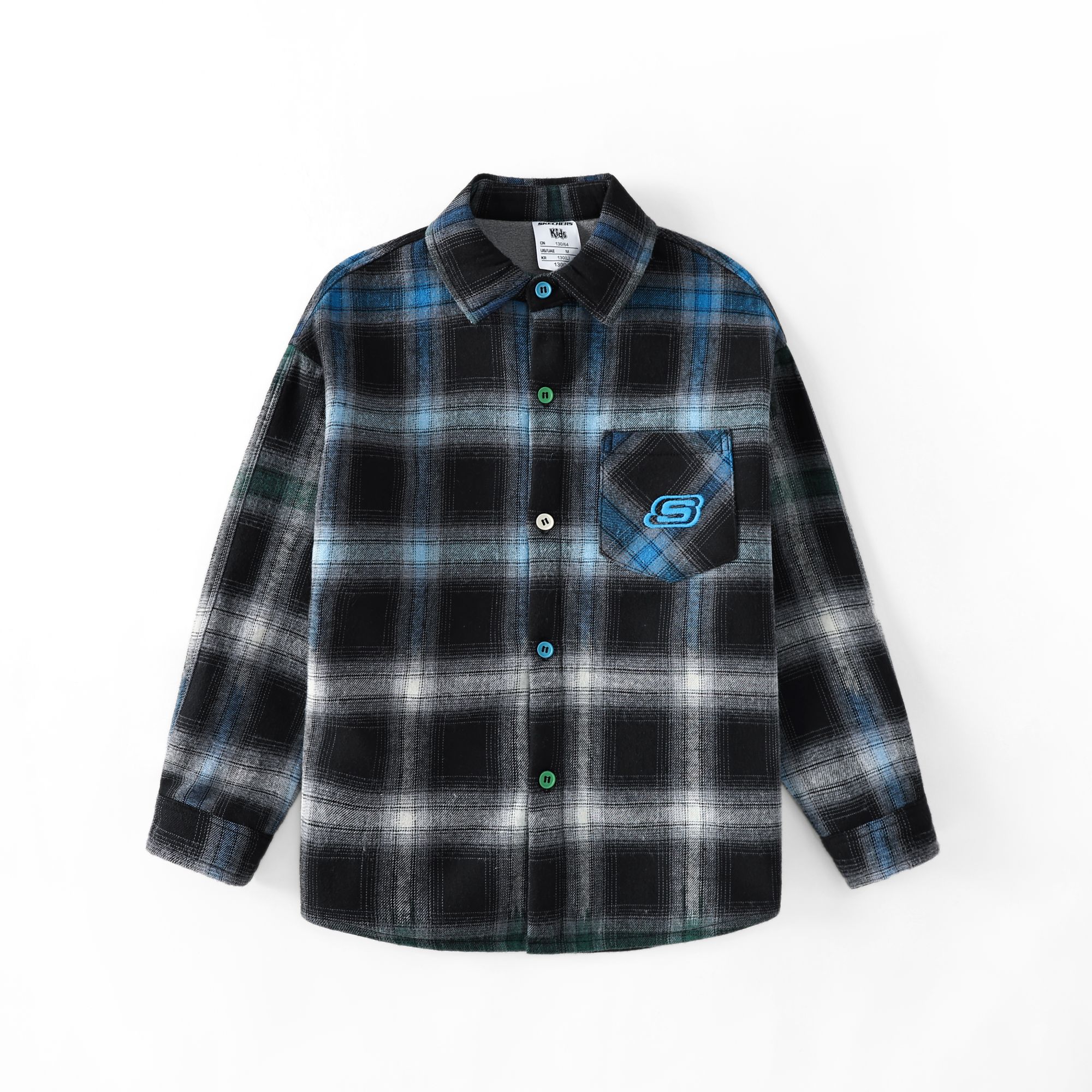 【ZL】SKECHERS斯凯奇童装新款外套格纹男童时尚H425B043