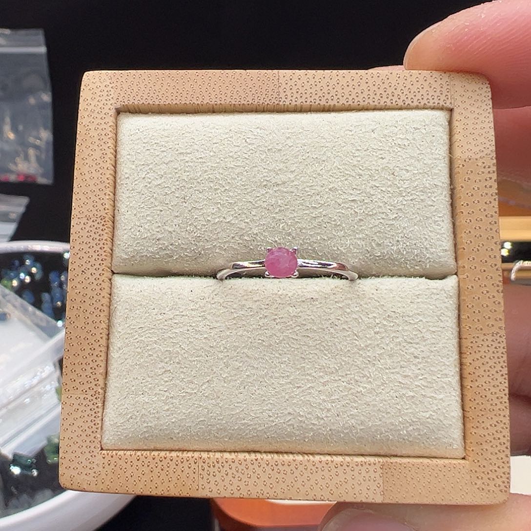 戒指银S925镶嵌蓝宝石