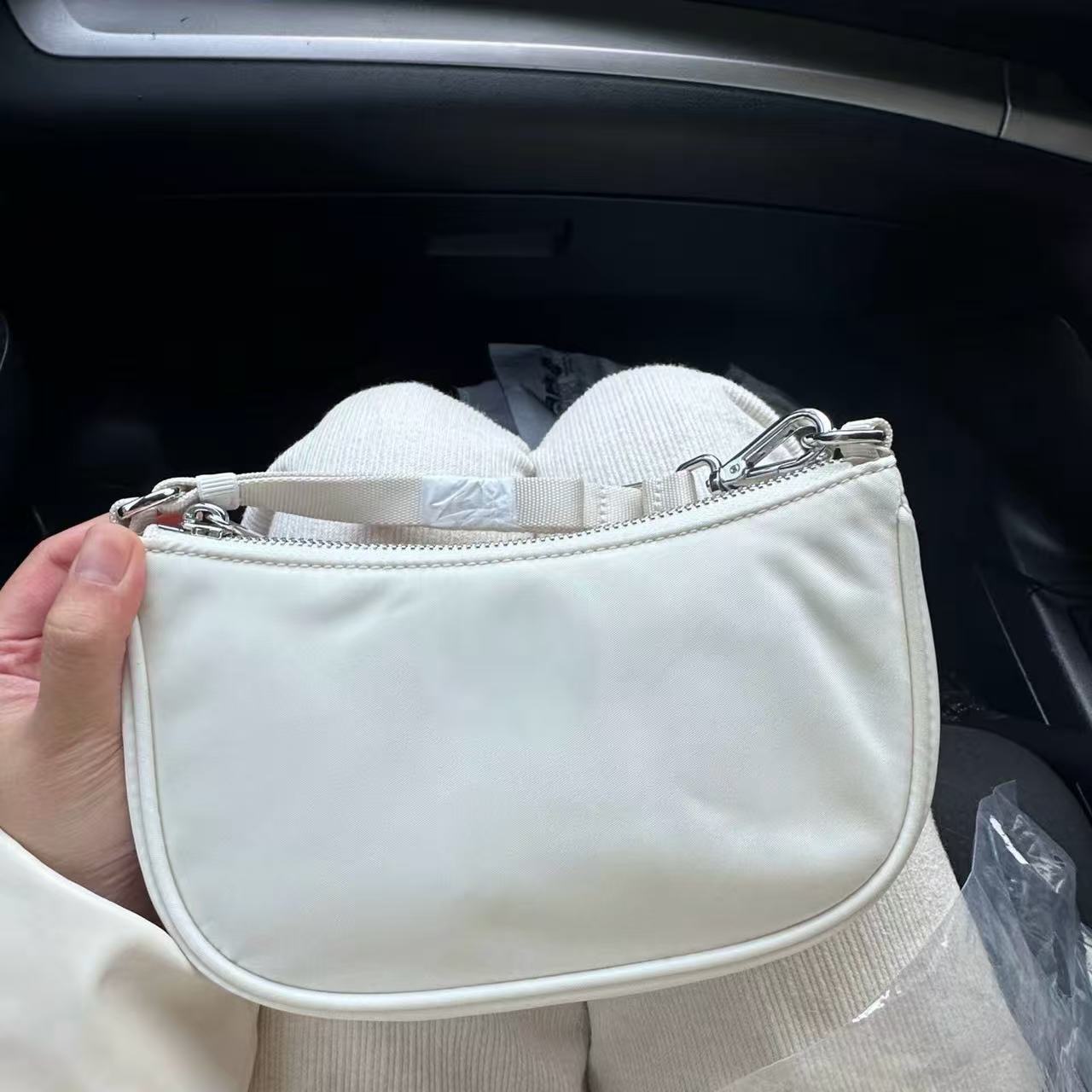 1L小款单肩腋下包｜白色轻奢时尚休闲简约百搭肩包包包