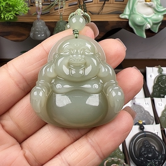 和田玉吊坠(赠链)未镶嵌