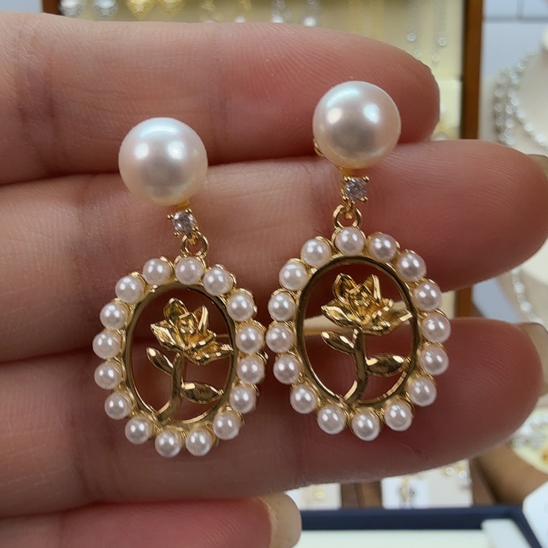 耳饰未镶嵌淡水珍珠