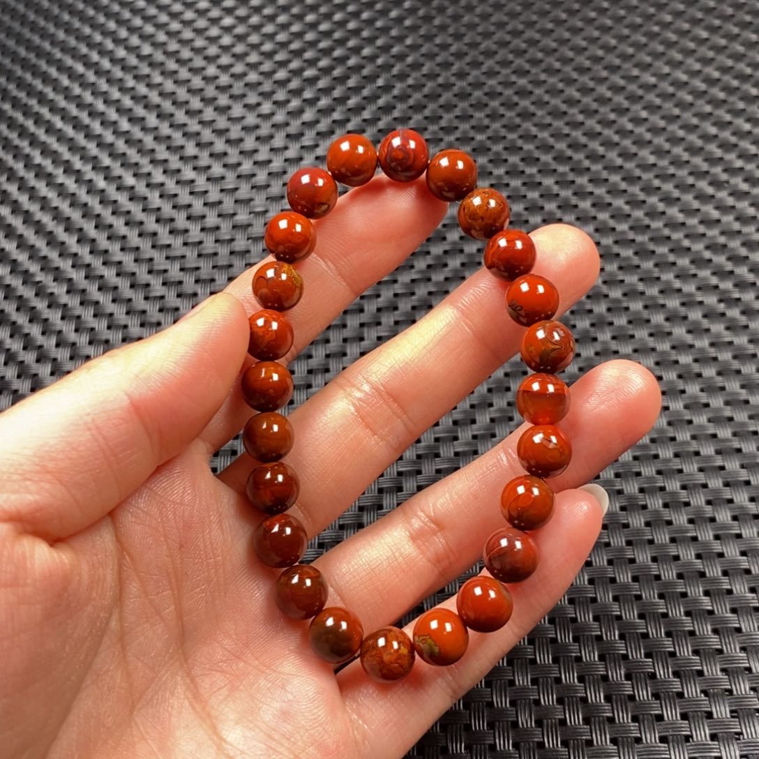 玛瑙/玉髓手串未镶嵌杨**?战国红手串