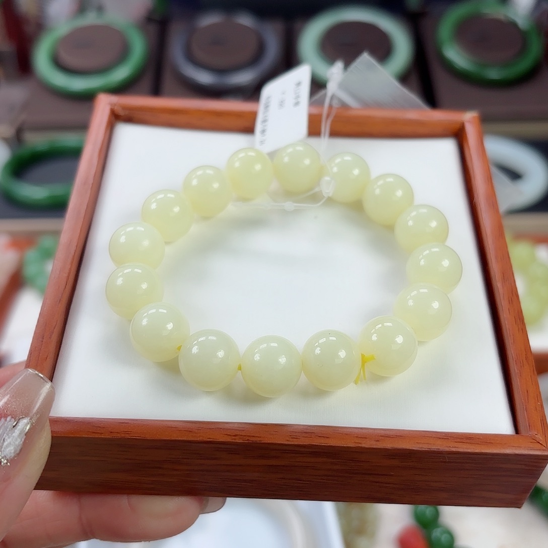 和田玉手链未镶嵌?****明