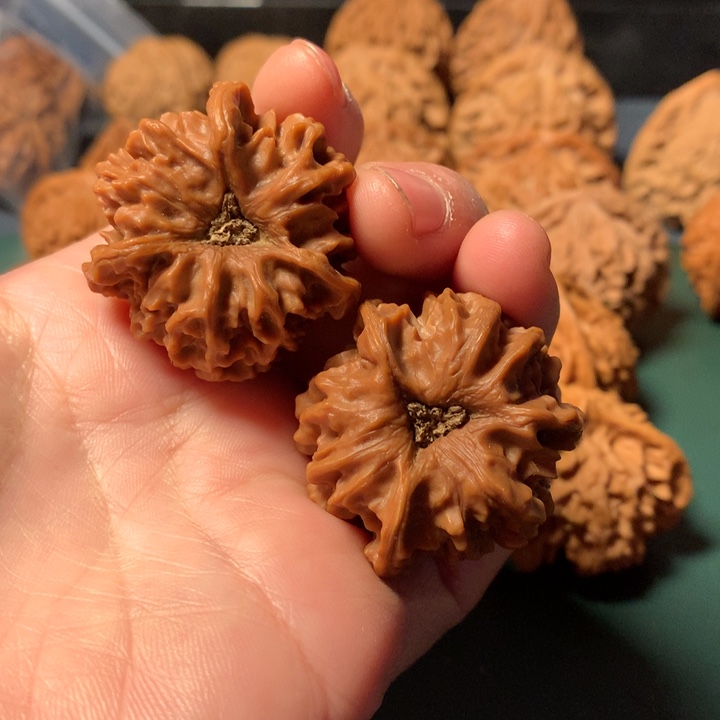 火***火桃核吊坠岐山三棱37