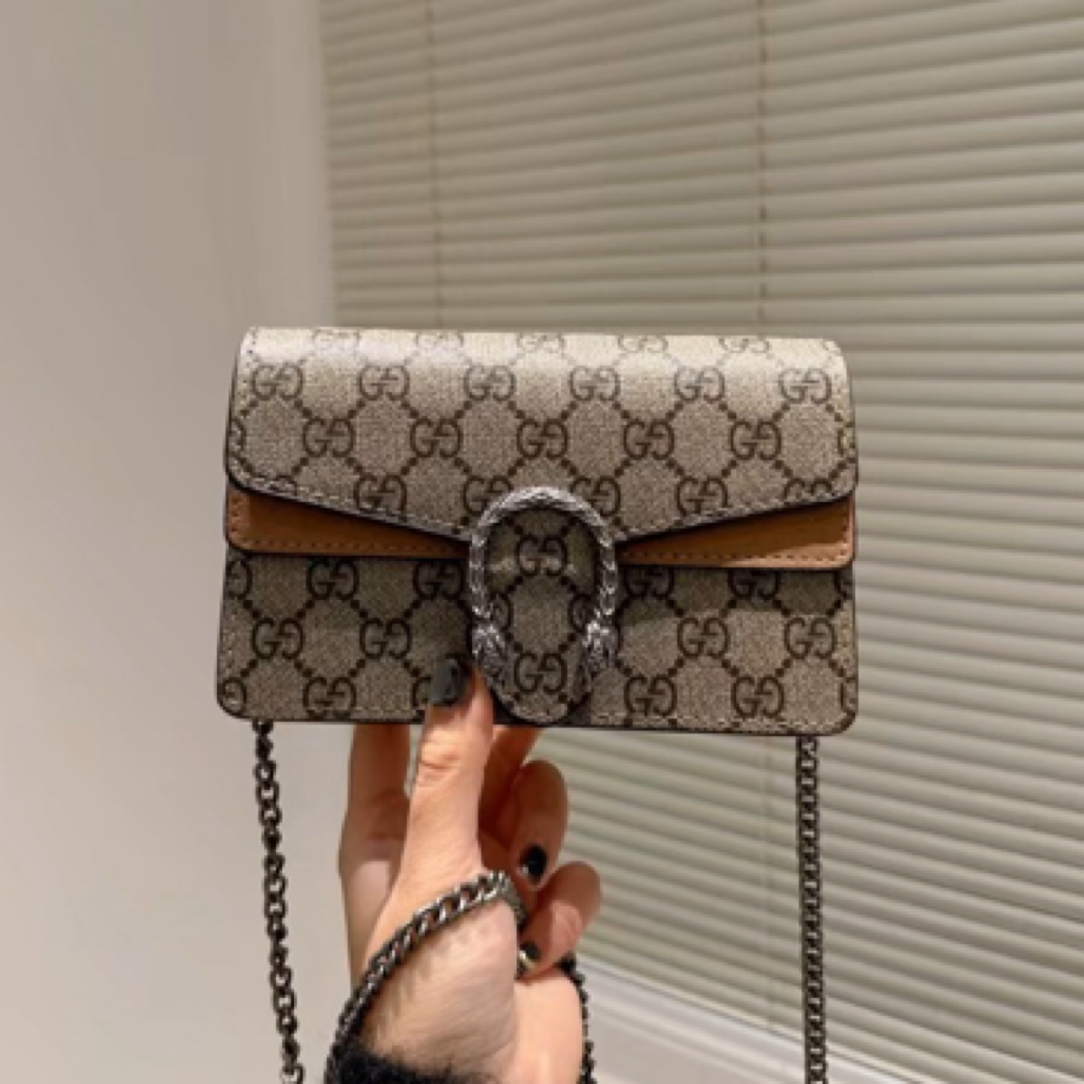 95新 GUCCI/古驰 酒神mini/单肩斜挎包