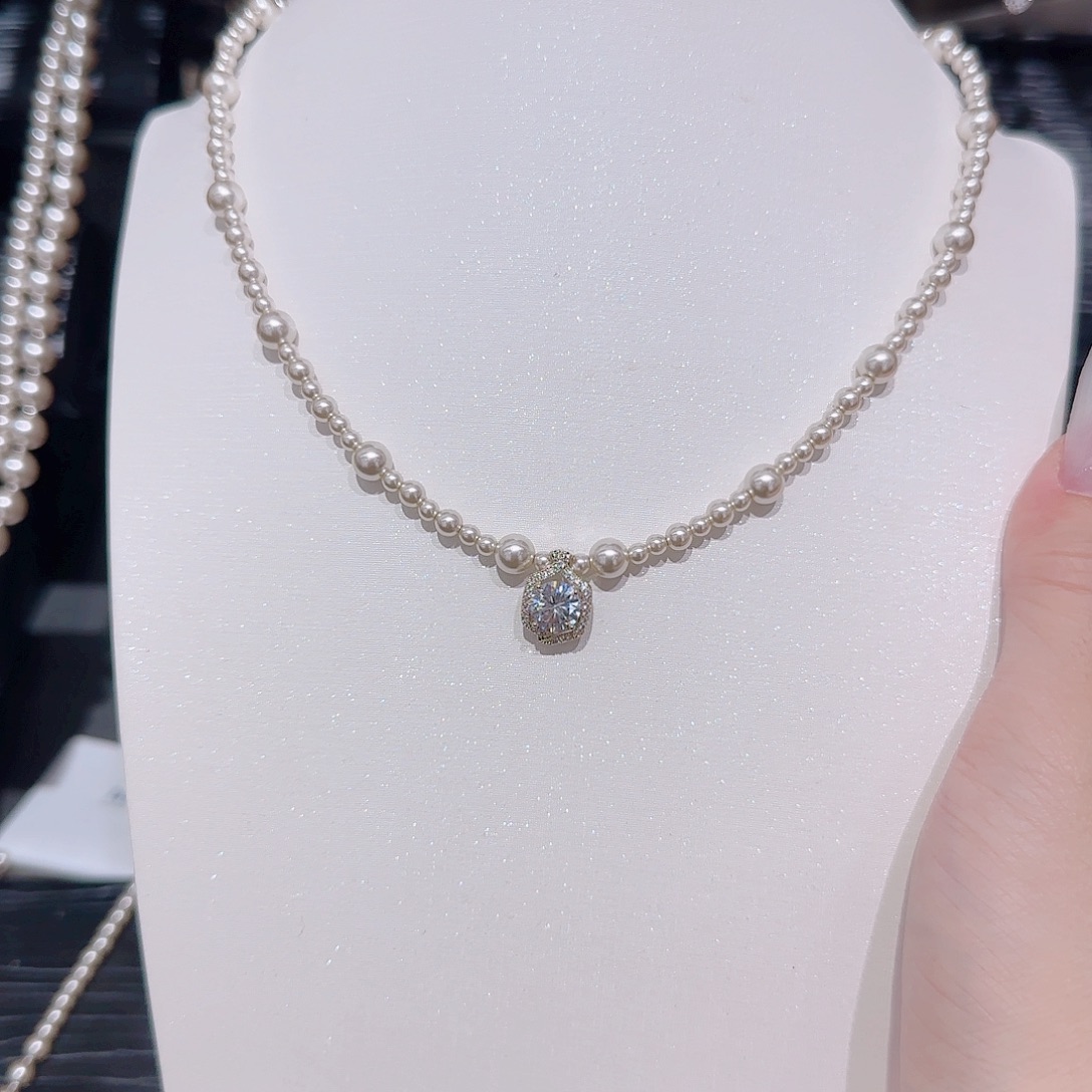 锆石铜合金925银项链