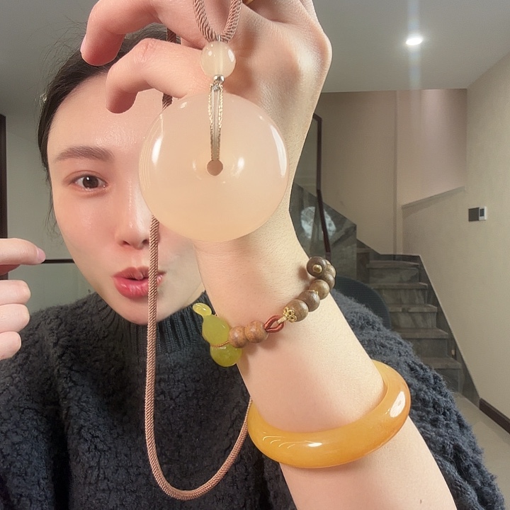 芬***下查罗石未镶嵌颈饰项链