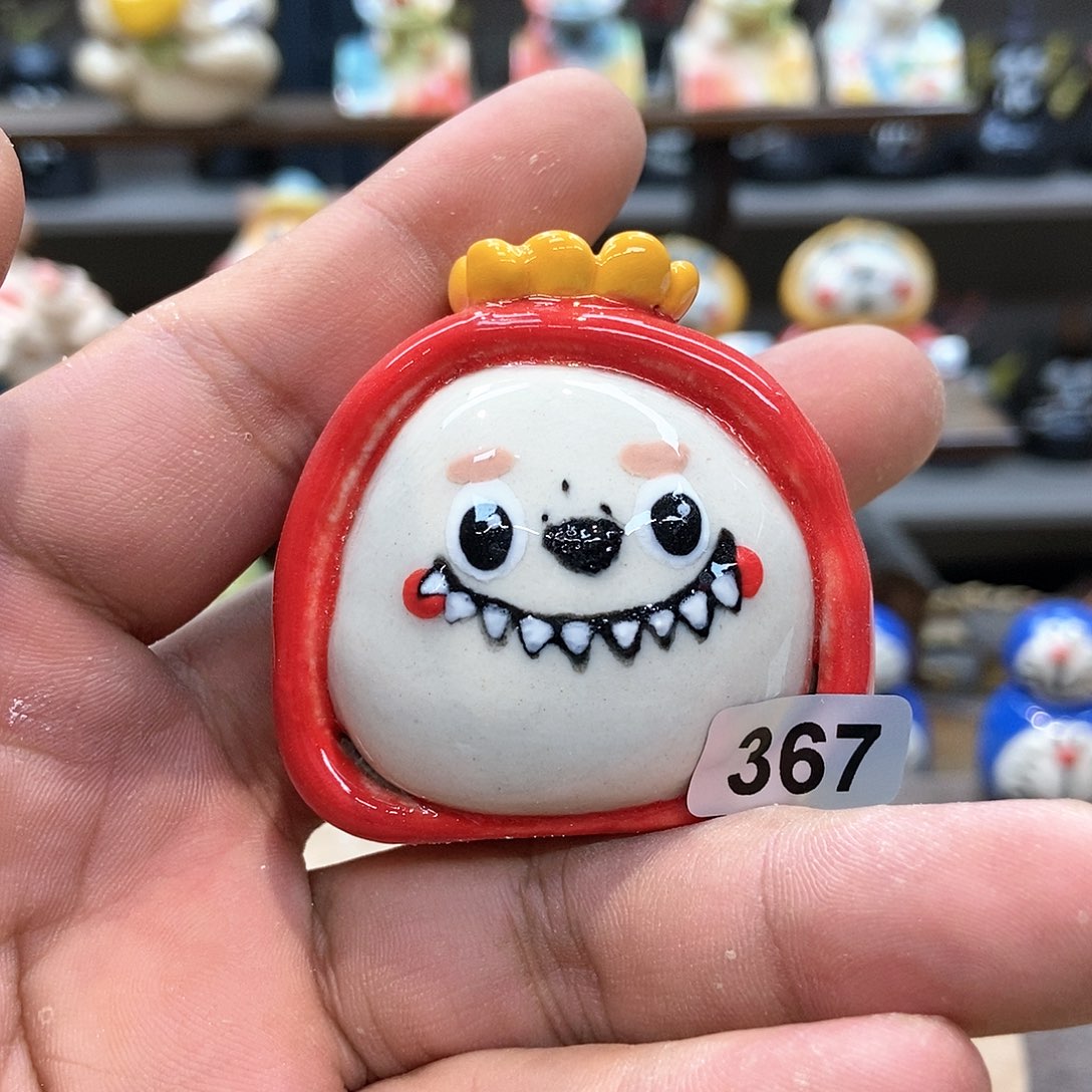 摆件直播间手工抽象陶瓷摆件367
