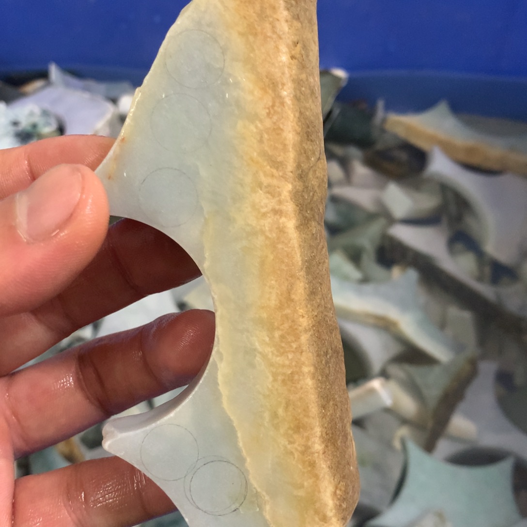 翡翠裸石翡翠边角料