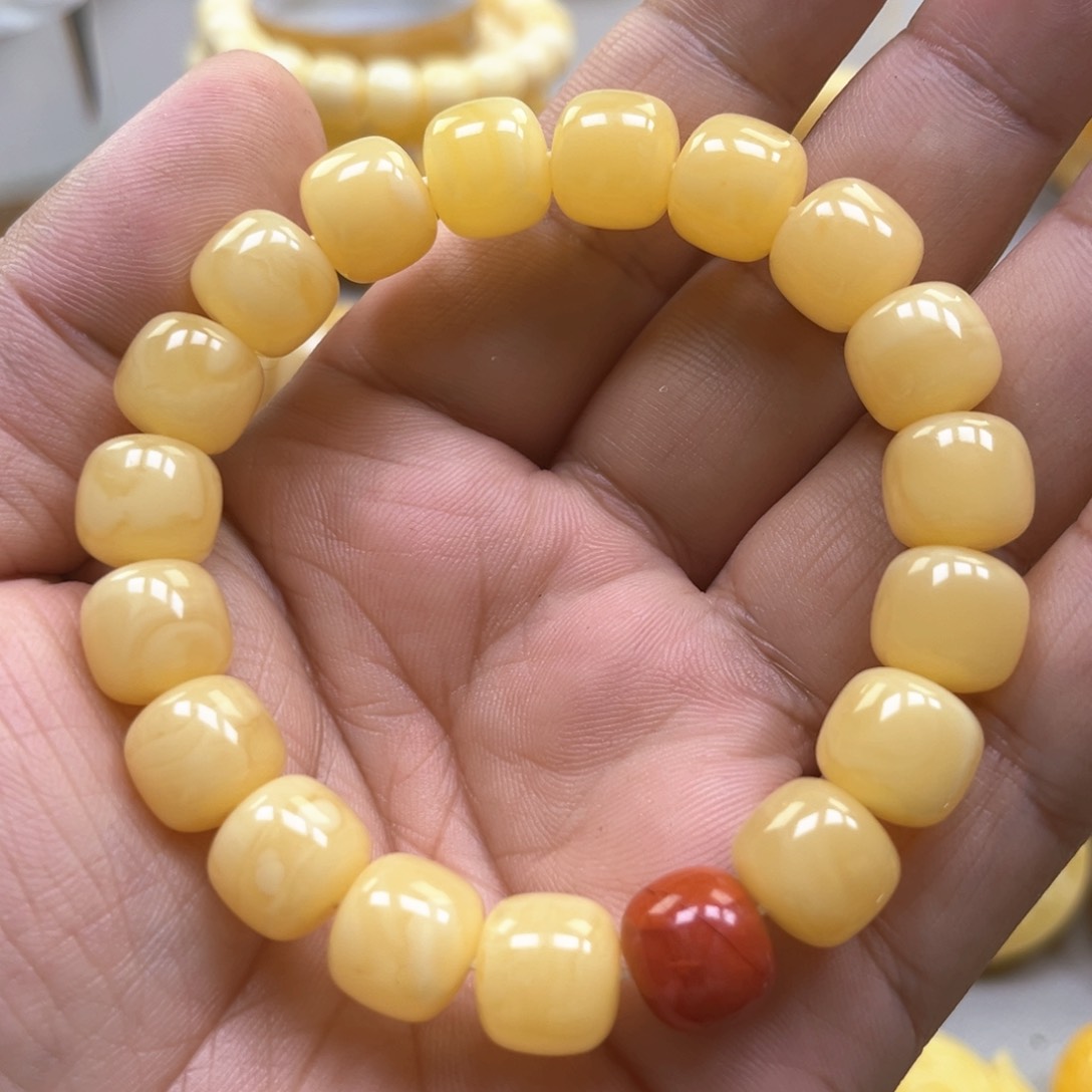 琥珀手链未镶嵌手串