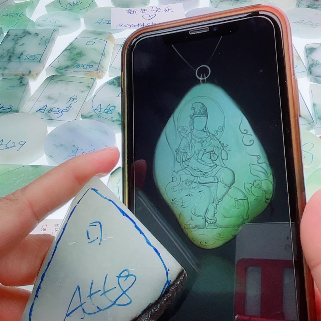 定制翡翠未镶嵌天然缅甸翡翠A货