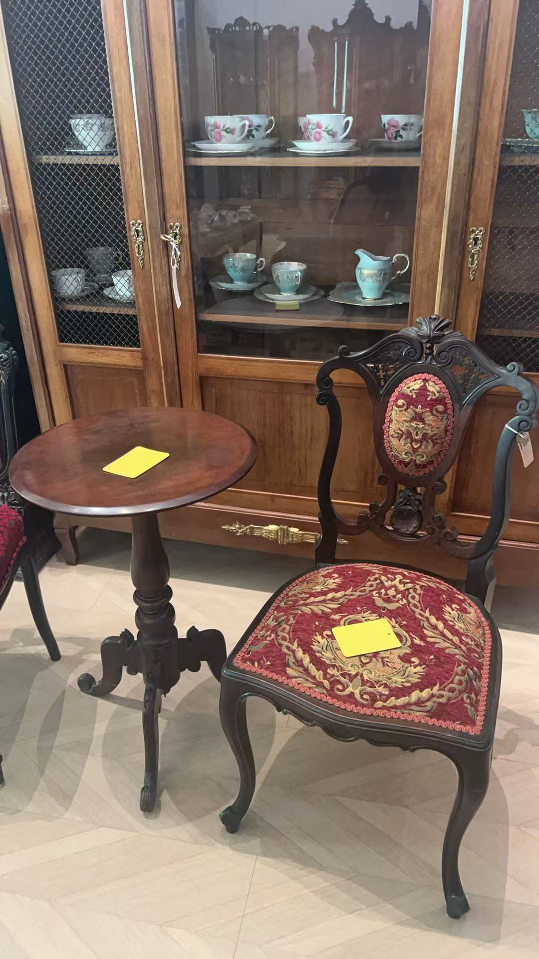 奥地利中古黄铜茶几、咖啡桌，好价。直径43高55