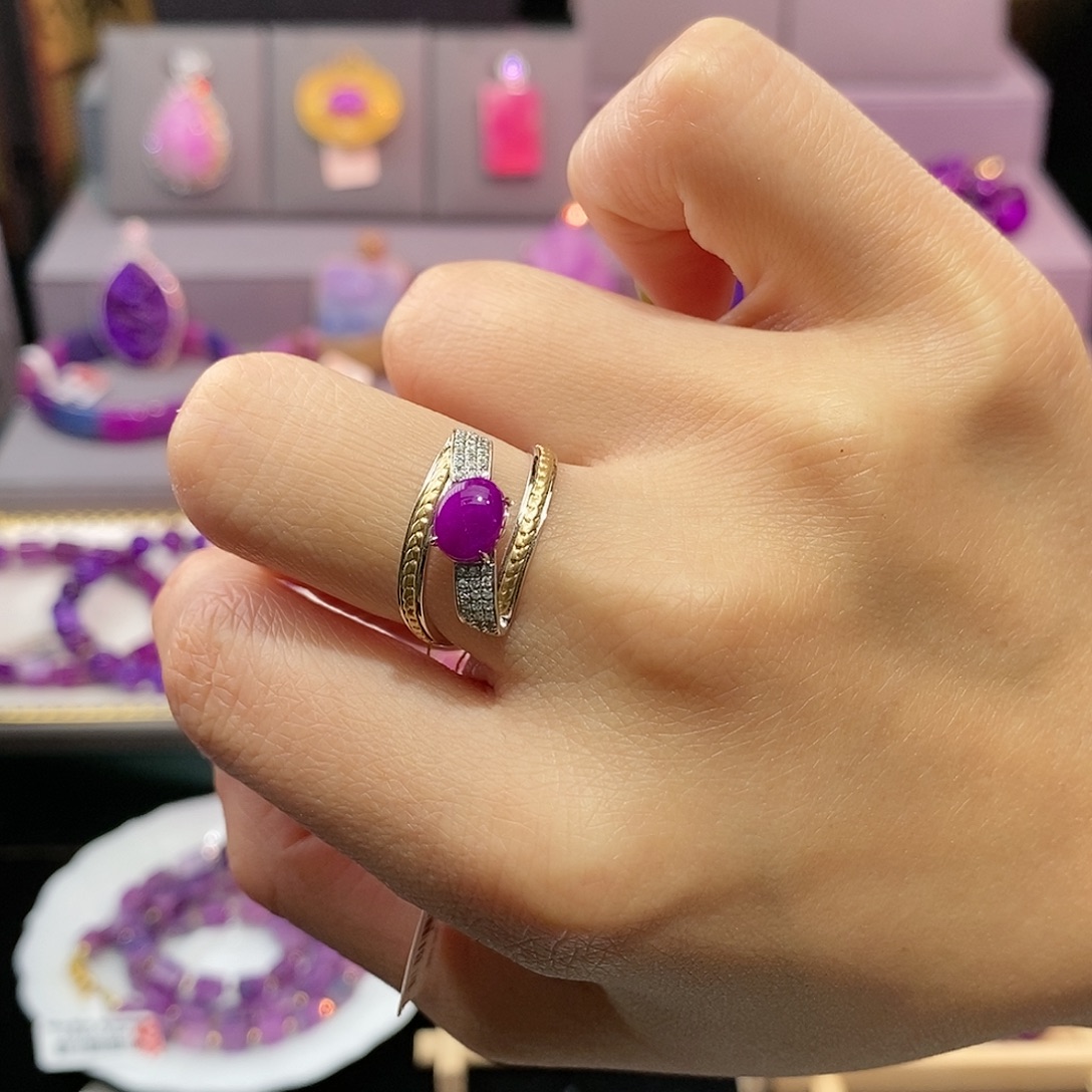 苏纪石（舒俱来）18K金镶嵌戒指