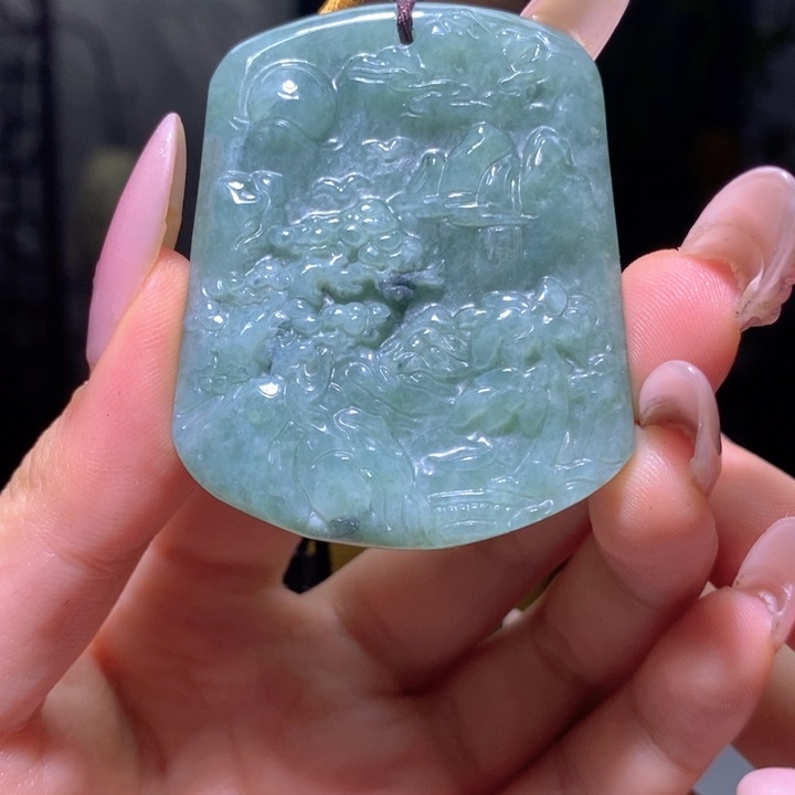 翡翠挂件未镶嵌多样性发货翡翠