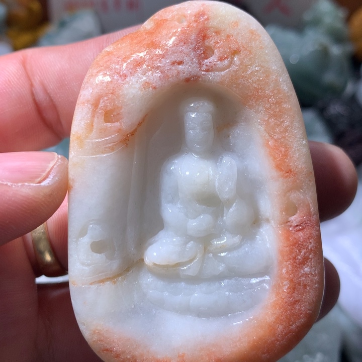 翡翠未镶嵌颈饰保真天然a货翡翠