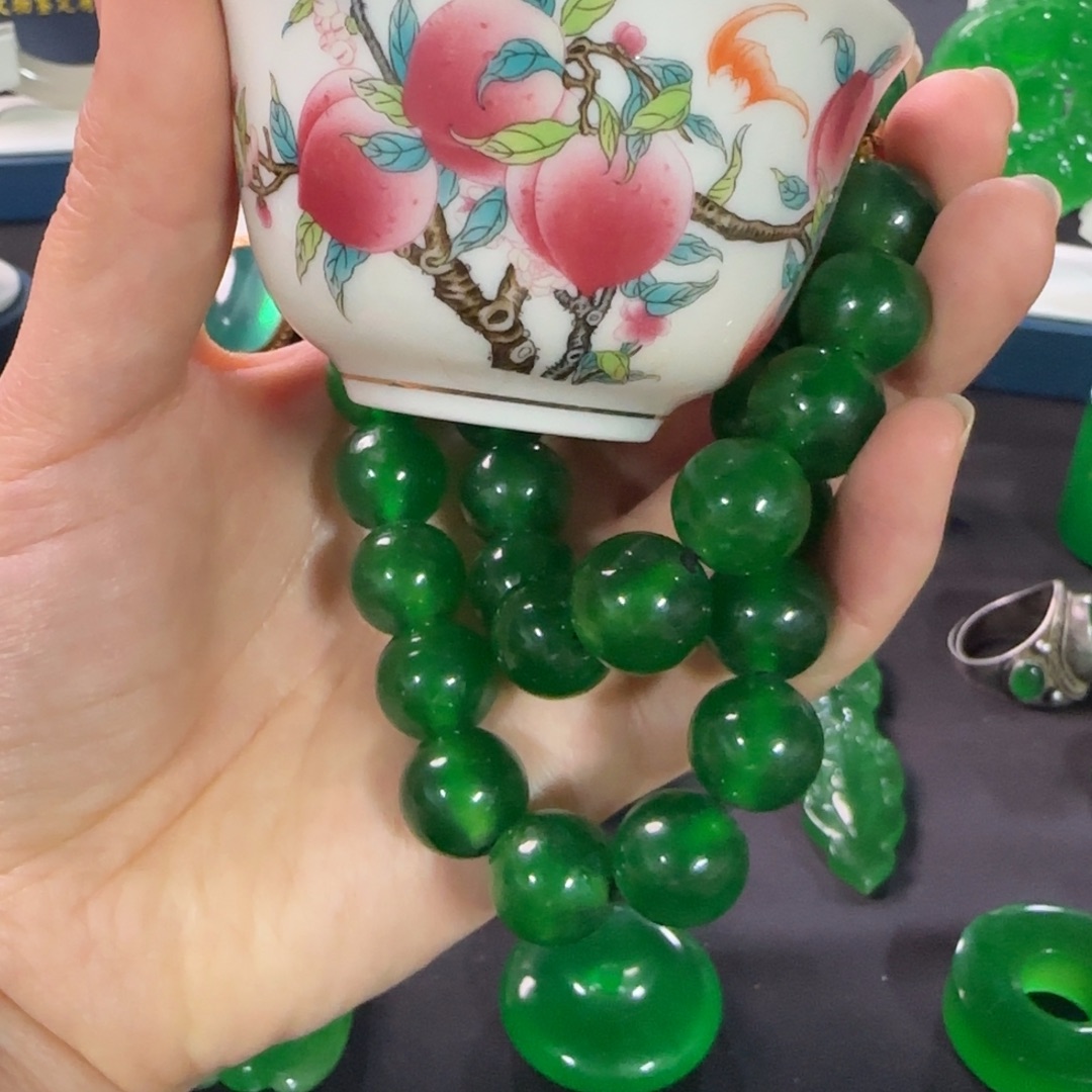 红***龙茶杯欣赏摆件一件