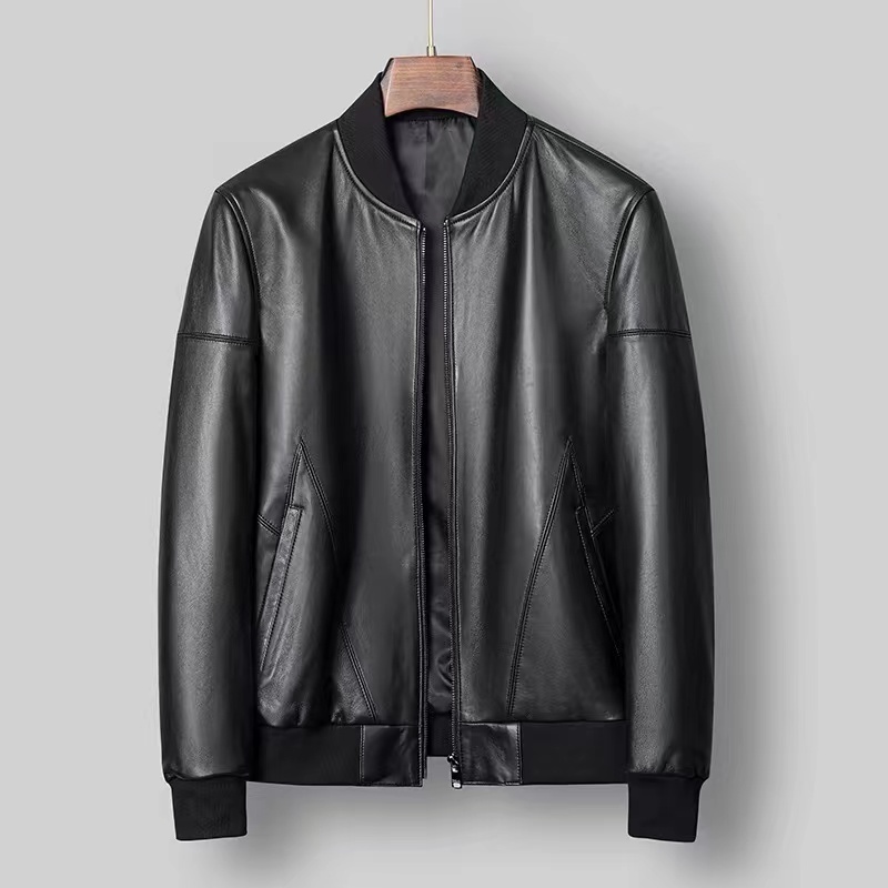 精品古着男款皮衣皮夹克，以直播间展示为准确 男士 休闲 百搭修身