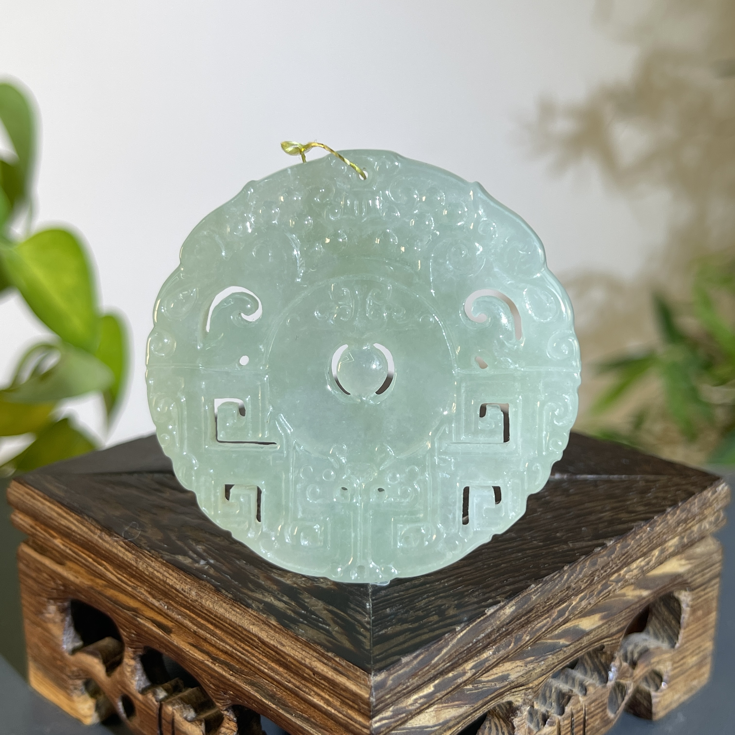 JTB14-104 天然缅甸翡翠A货 仿古牌