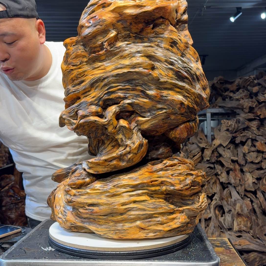 木神**木王一刀琥珀木46