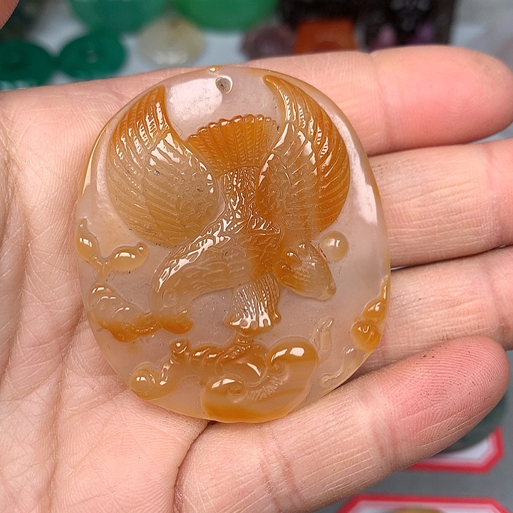 笑***生玛瑙/玉髓未镶嵌颈饰